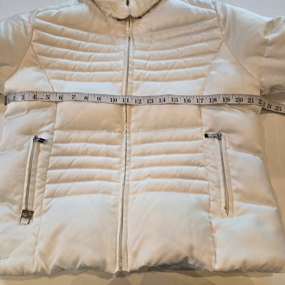 ZeroXposur Women Quilted Lightweight White Puffer Coat Jacket Large Down Filled - Picture 10 of 12